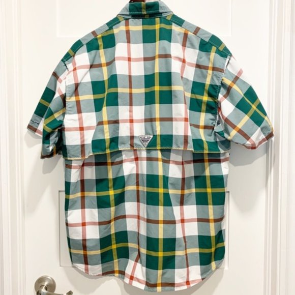 Columbia PFG Super Bahama Plaid Short Sleeve Shirt - Picture 3 of 13